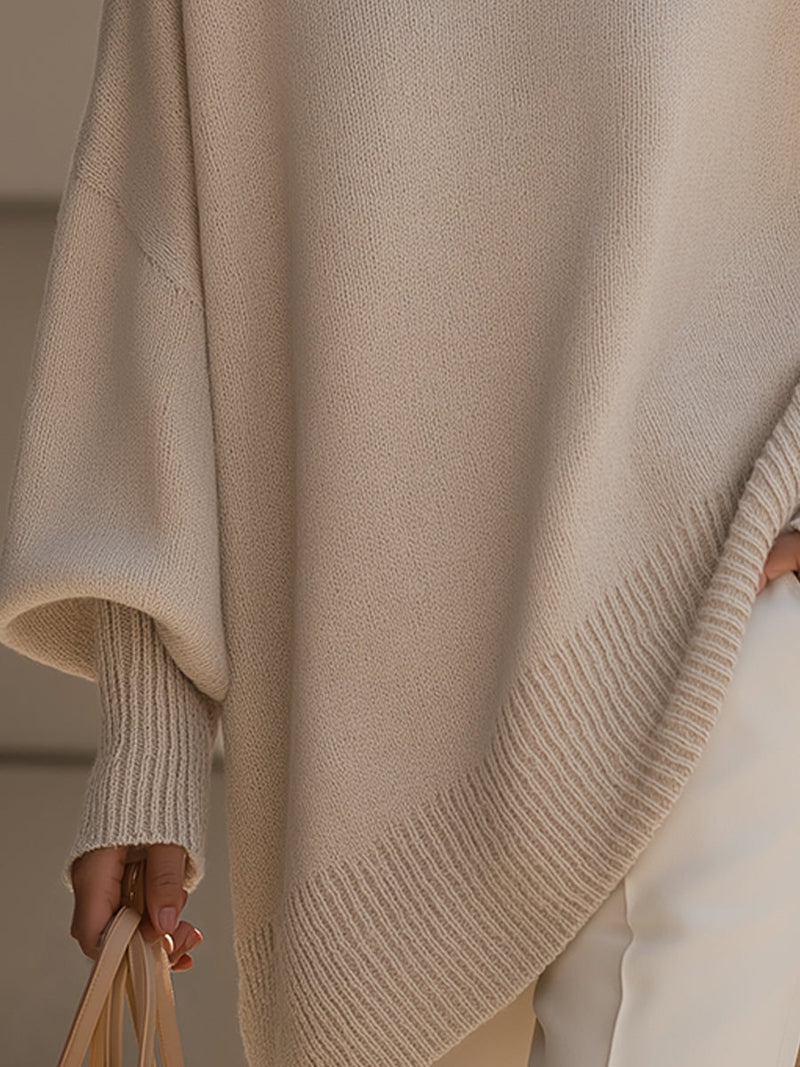 Kimia - Oversized Round Neck Knitted Sweater