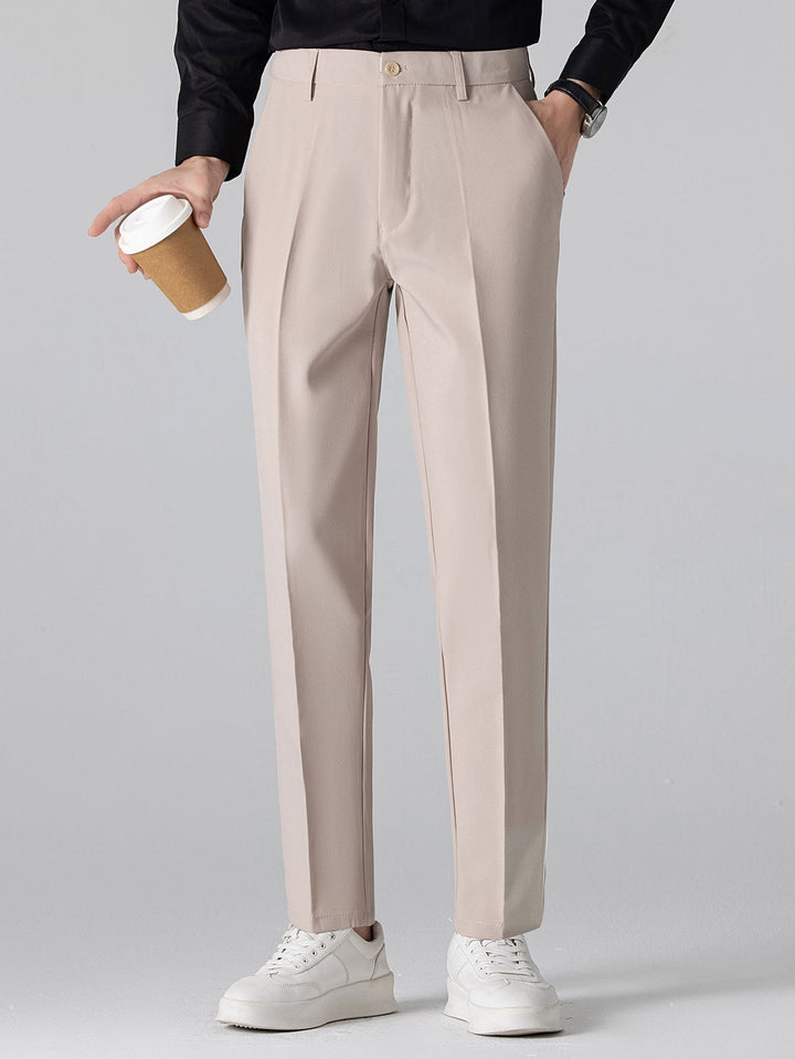 Henson - Geometric Jacquard Knit Polo Shirt & Slim-Fit Pants