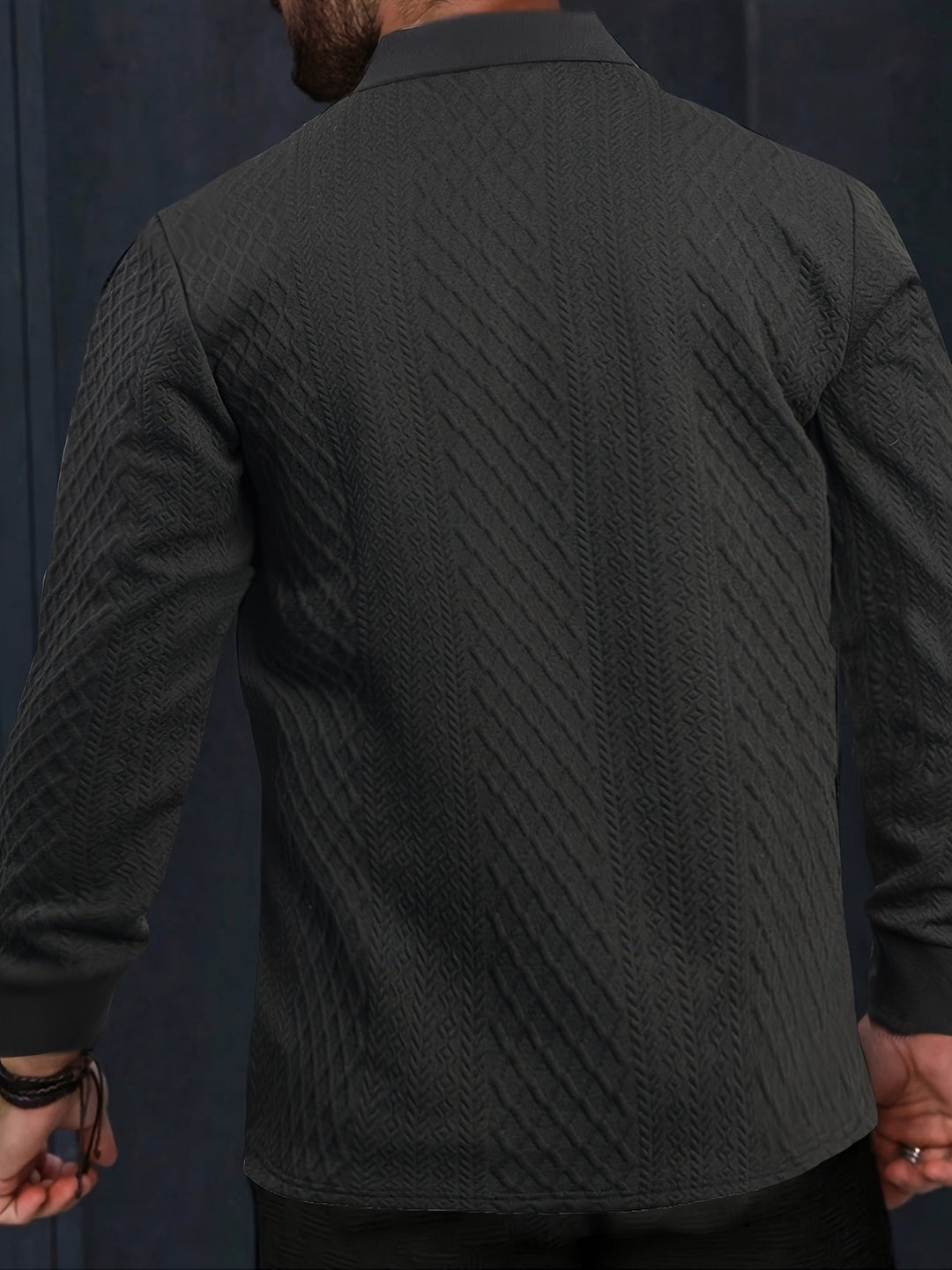 Liranda - Knitted Long Sleeve Shirt With Button