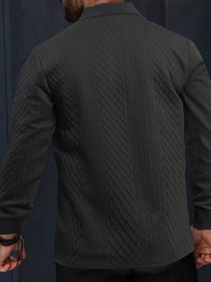 Liranda - Knitted Long Sleeve Shirt With Button