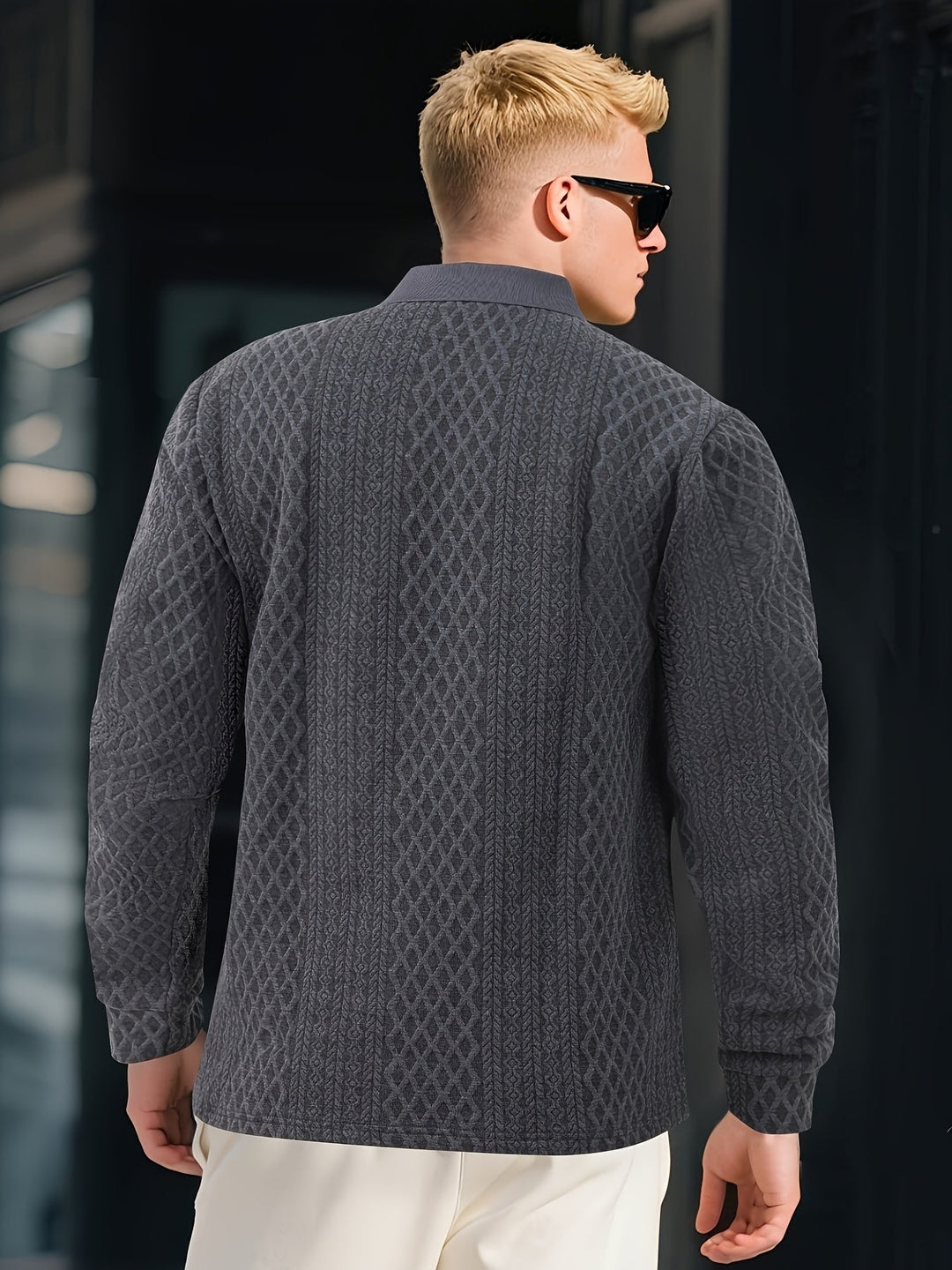 Liranda - Knitted Long Sleeve Shirt With Button