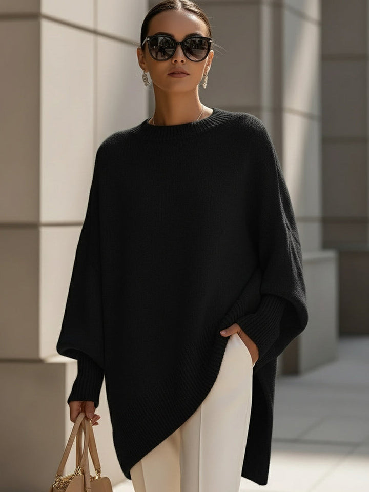 Kimia - Oversized Round Neck Knitted Sweater