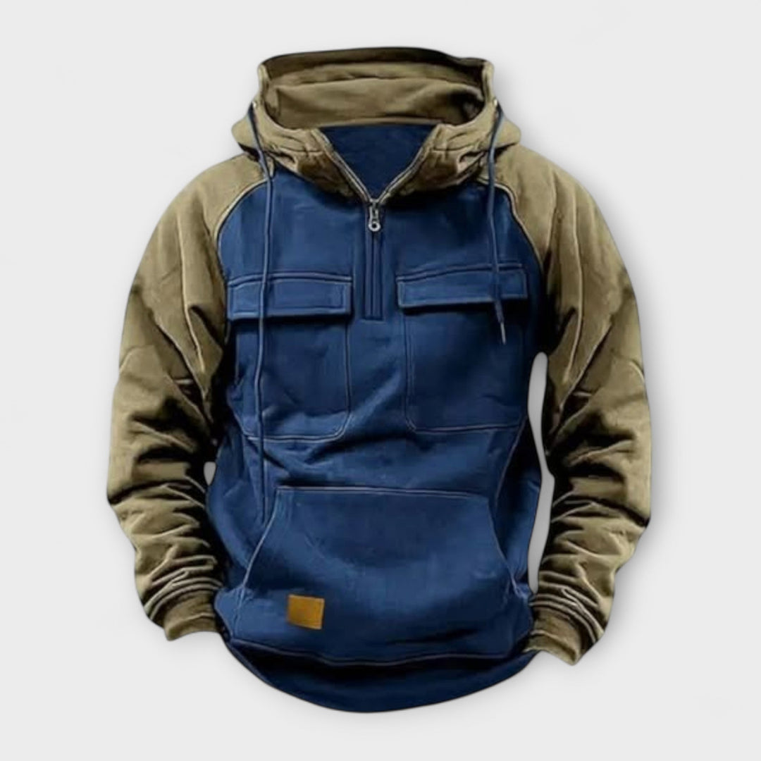 Sheldon - Casual Long Sleeve Hoodie With Front Pocket