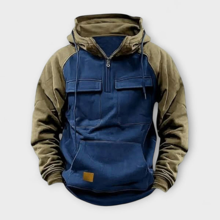 Sheldon - Casual Long Sleeve Hoodie With Front Pocket