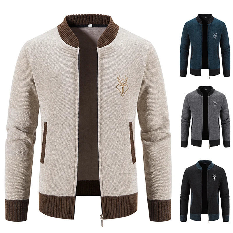Ferrian - Knitted Cardigan With Zipper And Pockets