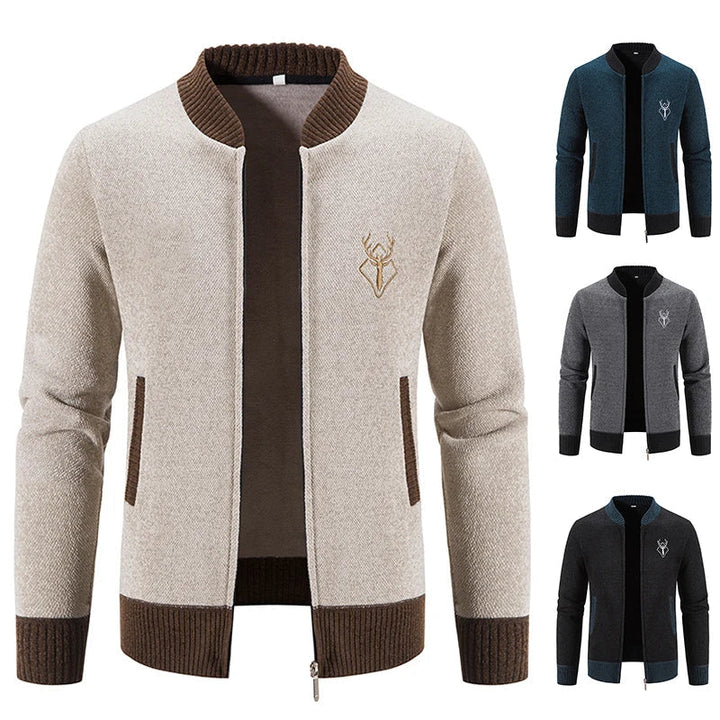 Ferrian - Knitted Cardigan With Zipper And Pockets