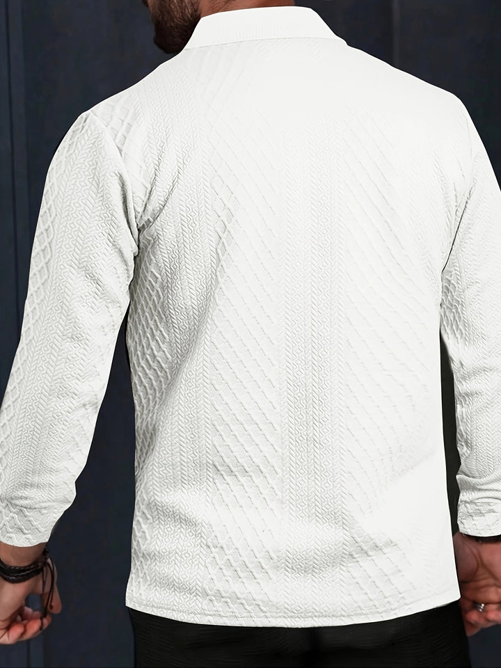 Liranda - Knitted Long Sleeve Shirt With Button